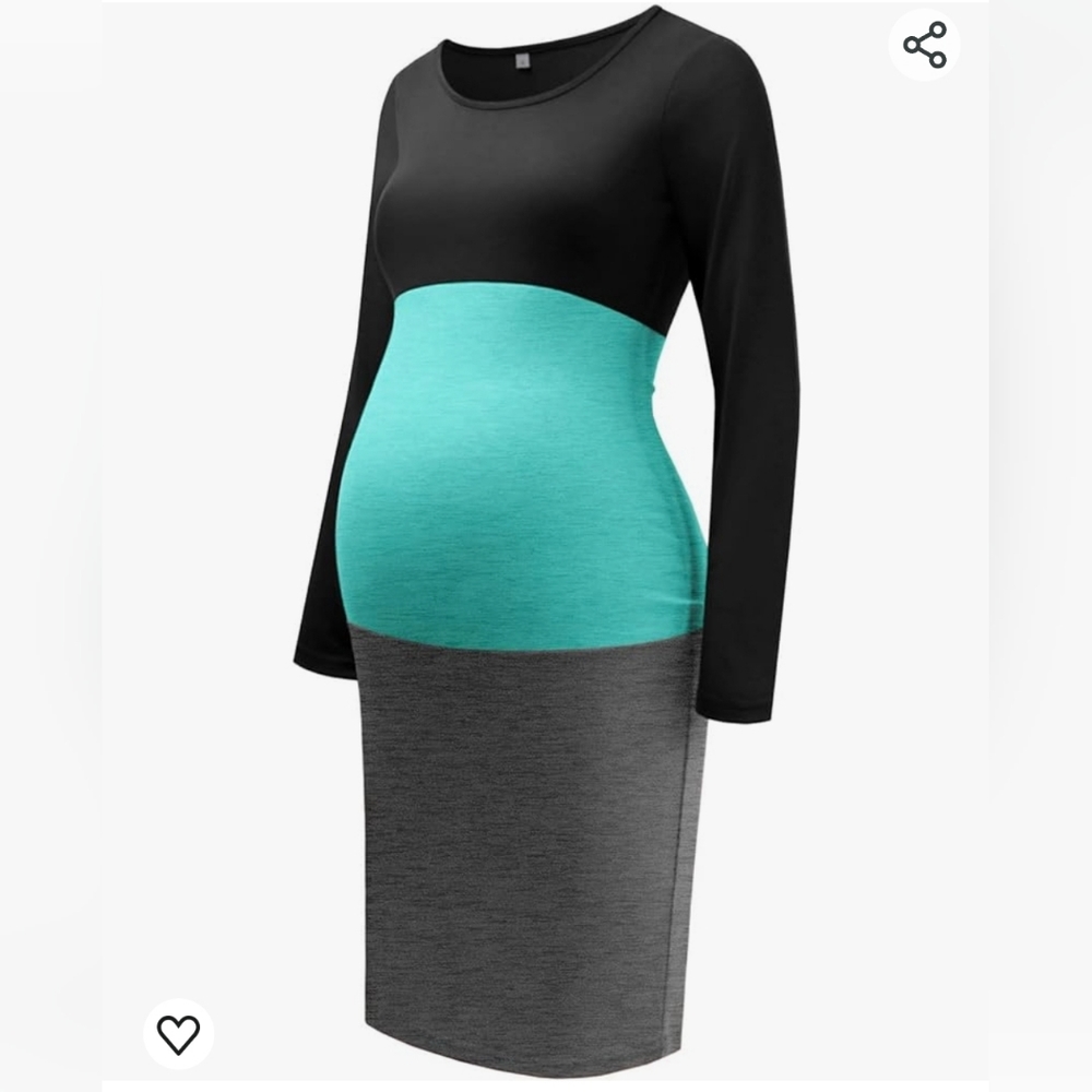 Nwt colorblock‎ maternity dress